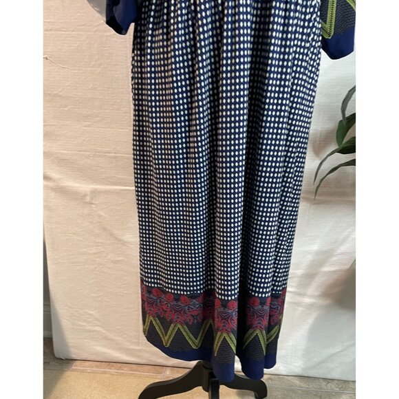 East Adeline Size 3X Boho Kimono Momen's Sleeve Midi Dress V-Neck - Picture 9 of 16